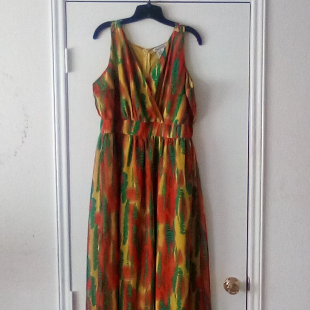 Jessica London Tie Dye Print Dress